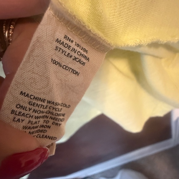 Soft Surroundings Fresh Lemonade Sleeveless Button Down Shirt 100% cotton. sz M - Picture 7 of 7